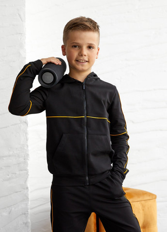 Спортивный костюм на мальчика цвет чёрный/желтый р.110 408234 New Trend (259034095)