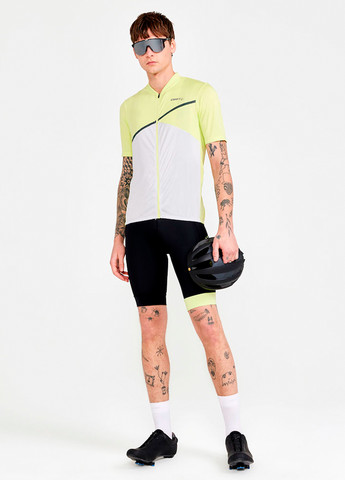 Светло-желтая мужская велофутболка Craft Core Endurance Logo Jersey