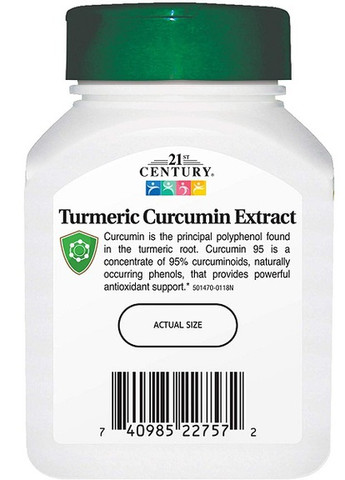 Curcumin 95 500 mg 45 Veg Caps 21st Century (258499267)