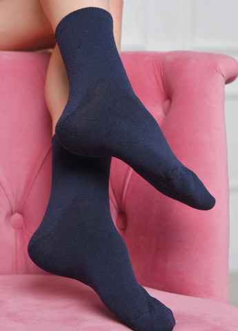 Шкарпетки жіночі демісезонні синього кольору Let's Shop (273176741)