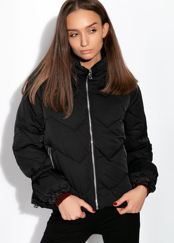 Черная зимняя куртка женская (черный) Time of Style
