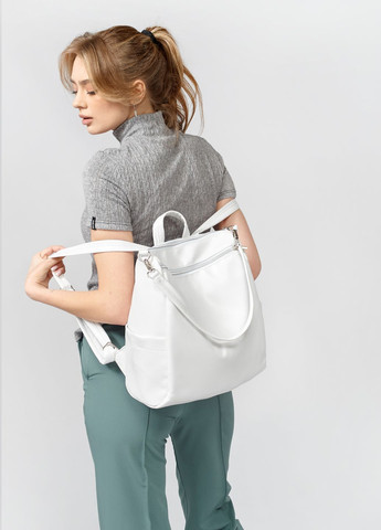 Женский рюкзак-сумка Trinity белый Sambag (260211015)
