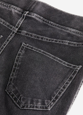 Черные демисезонные штаны джинсы клеш для девочки 9206 140 см черный 68978 H&M