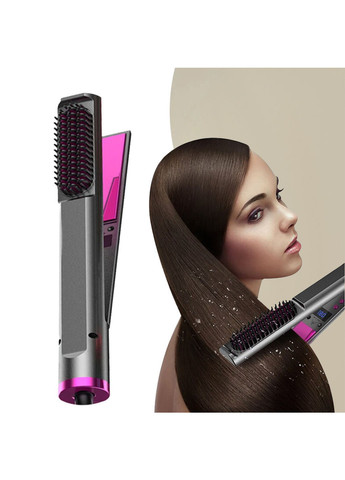Керамічний вирівнювач Hair Straightener 3в1 для укладки волосся щітка-гребінець для завивки локонів Good Idea (265542058)