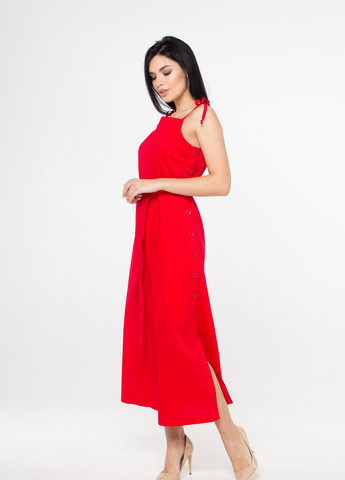 Червона повсякденний жіноча сукня-сарафан літня SK