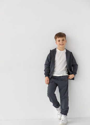 Дитячий спортивний костюм для хлопчика графіт 408473 New Trend (259034164)