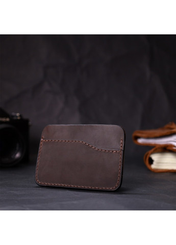 Зручний картхолдер з утримувачем для Apple AirTag з натуральної шкіри 11612 Коричневий Grande Pelle (267507195)