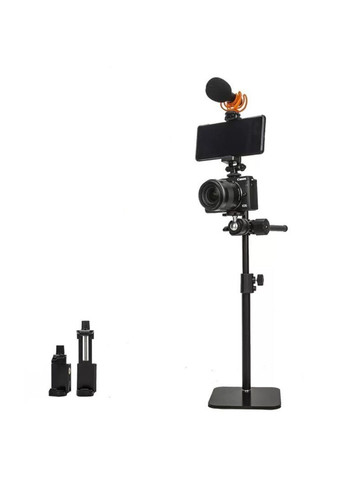 Настольная стойка журавль с держателем смартфона, вертикальный телескопический штатив 28.5 см No Brand (276716494)