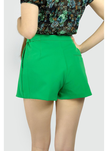 Зеленая повседневный однотонная юбка Pull & Bear на запах