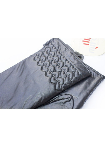 Женские черные стильные кожаные перчатки w011s1 BR-S (261486849)