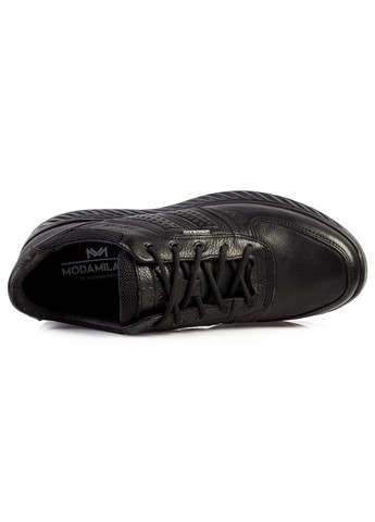 Черные демисезонные кроссовки мужские бренда 9402118_(1) ModaMilano