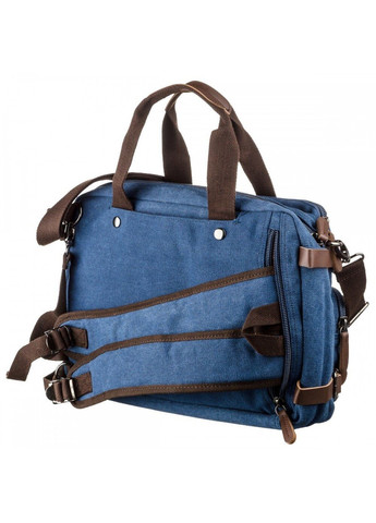 Чоловіча текстильна синя сумка-рюкзак 20147 Vintage (262523580)