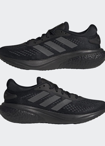 Черные всесезонные кроссовки для бега supernova 2.0 adidas