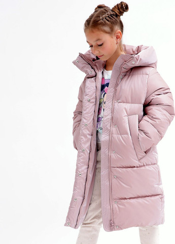 Світло-рожева зимня пухова куртка для дівчаток від 6 до 17 років X-Woyz