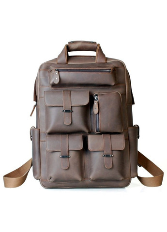 Кожаный коричневый мужской рюкзак Tiding tid30814 Tiding Bag (263776508)