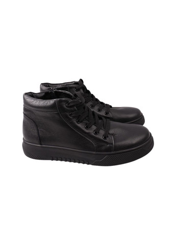 Черные ботинки мужские черные натуральная кожа Free Style