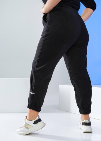 Женские брюки-джогер на флисе черного цвета 383992 New Trend (256615260)