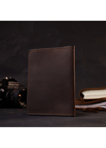 Стильная кожаная обложка на паспорт с держателем для Apple AirTag 11621 Коричневый Grande Pelle (267507193)