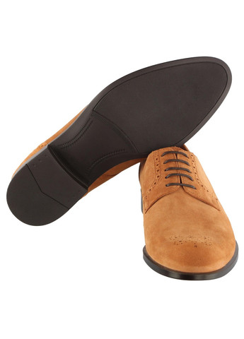 Коричневые мужские классические туфли 6747 Conhpol на шнурках