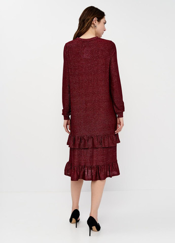 Бордовое платье демисезон,бордовый, Ichi