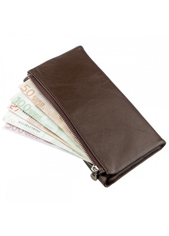 Жіночий темно-коричневий гаманець з натуральної шкіри ST Leather 18841 Темно-коричневий ST Leather Accessories (262453851)