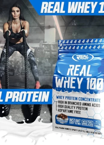 Протеїн Real Whey 100 700 g (Banana) Real Pharm (275657541)