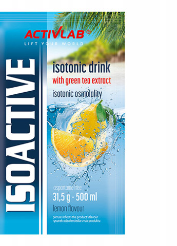 Изотонический напиток Iso Active 31.5g 1 sachet (Lemon) ActivLab (256979561)