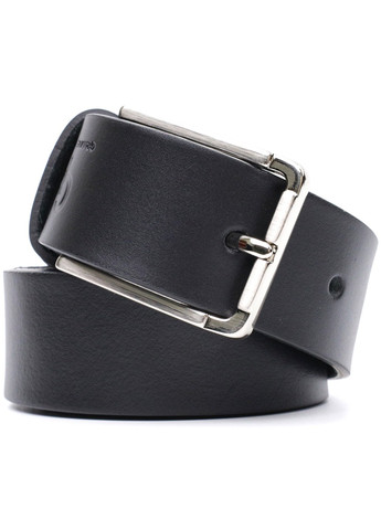 Классический брючный ремень для мужчин из натуральной кожи 11676 Черный Grande Pelle (267507218)