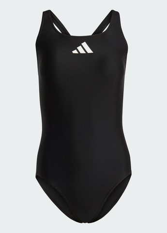 Черный летний слитный купальник 3 bar logo adidas