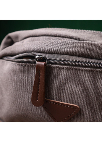 Удобная мужская барсетка на два отделения из качественного текстиля 22230 Серый Vintage (267925344)
