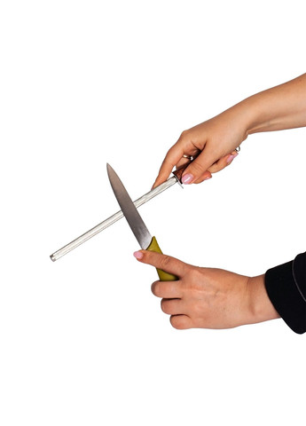 Мусат хромированный точилка для заточки для ножей и ножниц 30 см Kitchen Master (267145274)