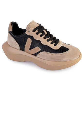 Коричневі осінні кросівки жіночі бренду 8200227_(1) ModaMilano