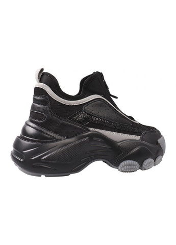 Кроссовки женские из натуральной кожи, на платформе, черные, Sogo 1-21DK чёрные (257429014)