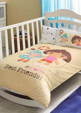 Комплект постільної білизни для немовлят Dora Best Friends Baby Ранфорс Tac (258655441)