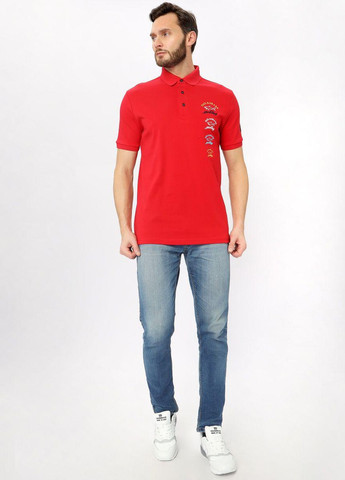 Красная футболка-поло мужское для мужчин Paul & Shark