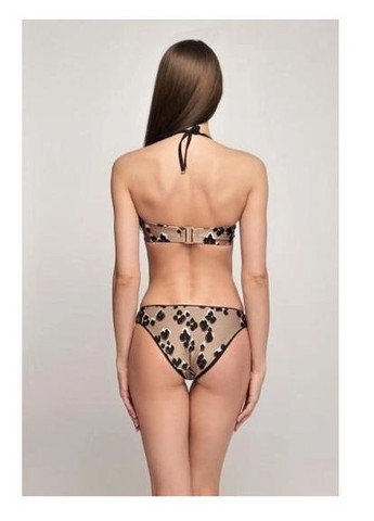 Бежевый летний женский купальник слитный Bip-Bip