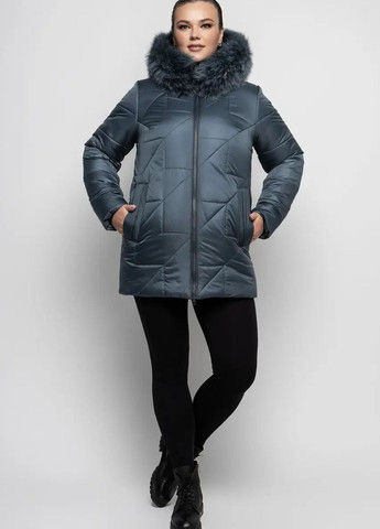 Оливковая зимняя женская зимняя куртка большого размера SK