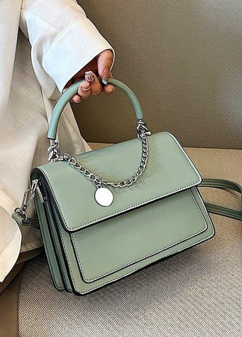 Жіноча класична сумка крос-боді зелена No Brand (275927341)