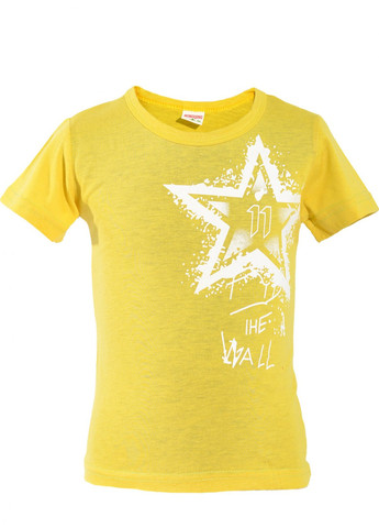 Желтая футболки футболка на дівчаток (звезда)16510-736 Lemanta