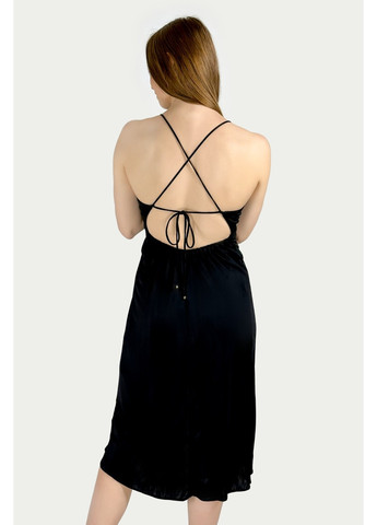 Чорна вечірня сукня 6610/901/800 з відкритими плечима Massimo Dutti однотонна
