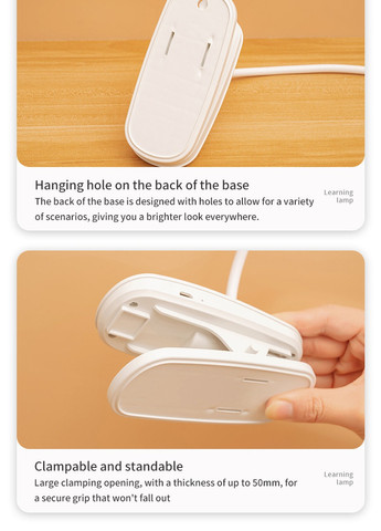 Аккумуляторная LED лампа на прищепке с подставкой под смартфон с USB зарядкой (Li-ion 4000 mAh, 16 LED ламп, 5W, DC5V) No Brand (258218655)