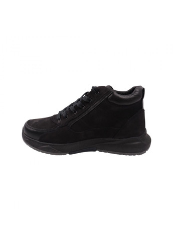 Черные ботинки мужские черные натуральная замша Detta