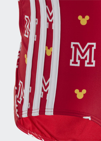 Красный летний купальник x disney mickey mouse monogram adidas