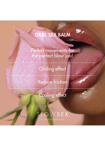 Стимулювальний бальзам для мінету Slow Sex Oral sex balm Bijoux Indiscrets (277237287)