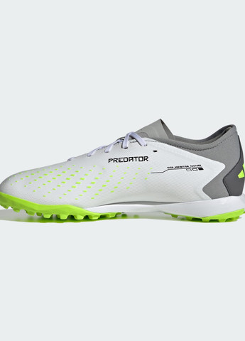 Білі всесезонні футбольні бутси predator accuracy.3 low turf adidas