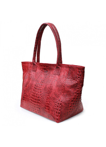 Сумка-корзина зі шкіри фактура крокодил чорна PoolParty (262892253)