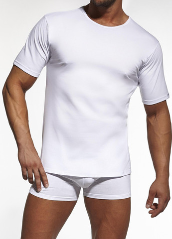 Біла футболка чоловіча new білий 202 Cornette