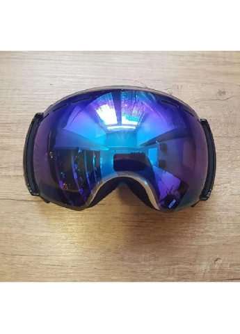 Маска очки горнолыжные защитные для сноуборда лыж зимних видов спорта 24,5х10 см (475941-Prob) Фиолетовая линза Unbranded (275068606)