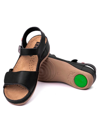 Сандалі жіночі шкіряні Model 6, black Leon (263360815)