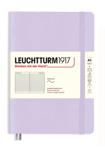 Блокнот Smooth Colours, Средний, Мягкая обложка, Lilac, Линия Leuchtturm1917 (270949221)